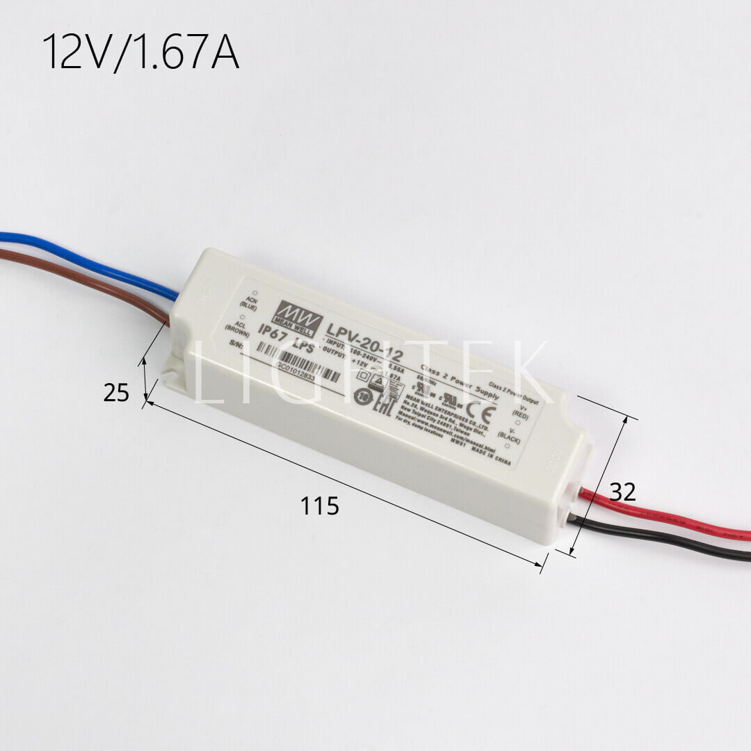 變壓器12V/1.67A