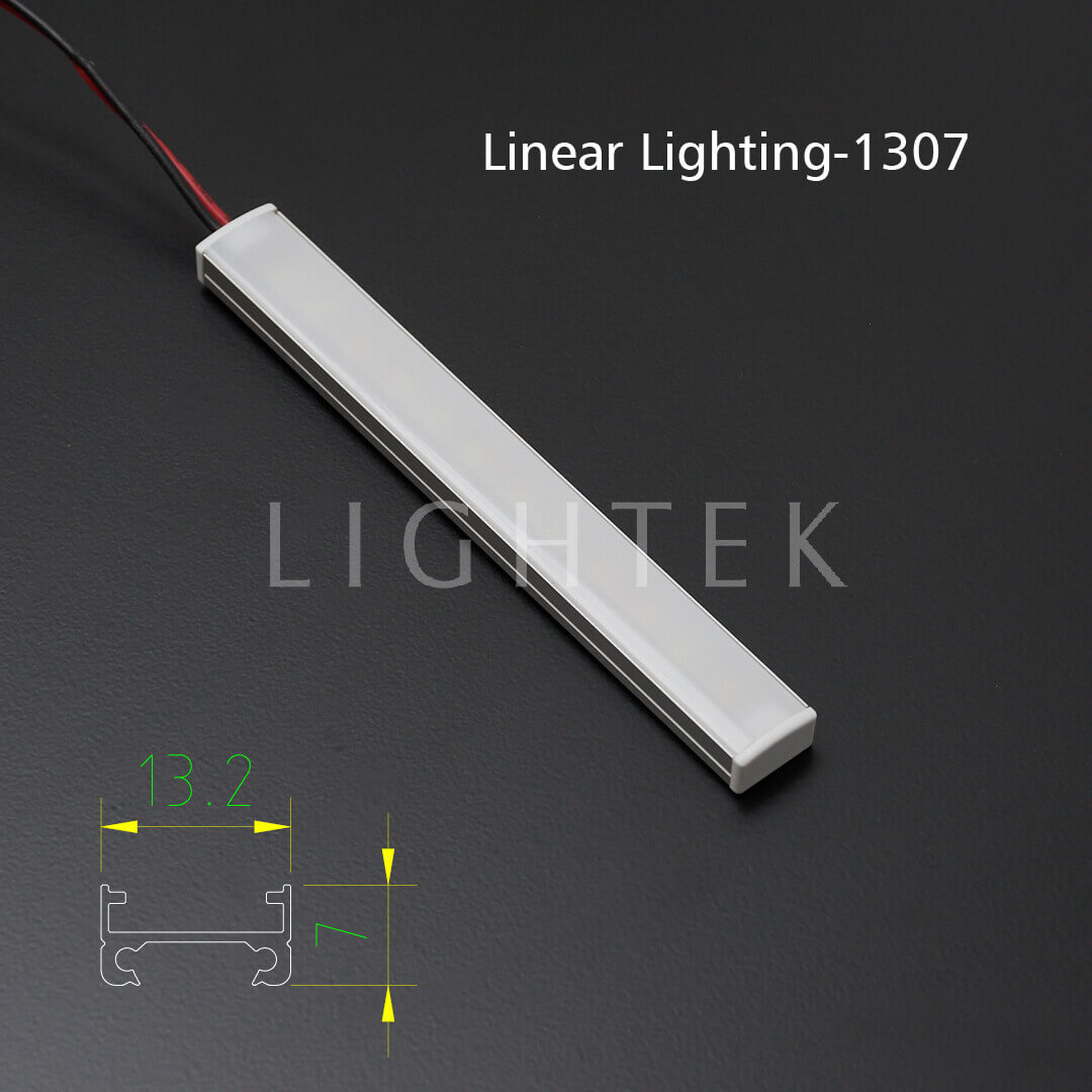 Luz LED lineal de perfil de aluminio.